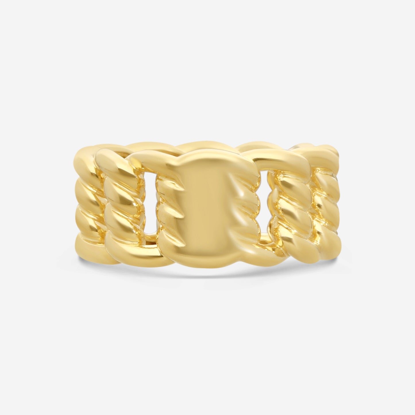 Roberto Coin Band 18K Yellow Gold Diamond Ring Sz. 7 7773242AY70X