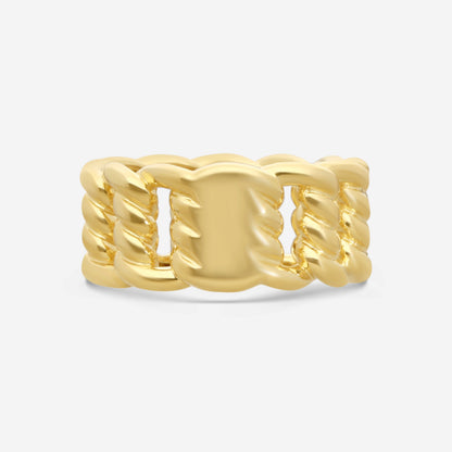 Roberto Coin Band 18K Yellow Gold Diamond Ring Sz. 7 7773242AY70X