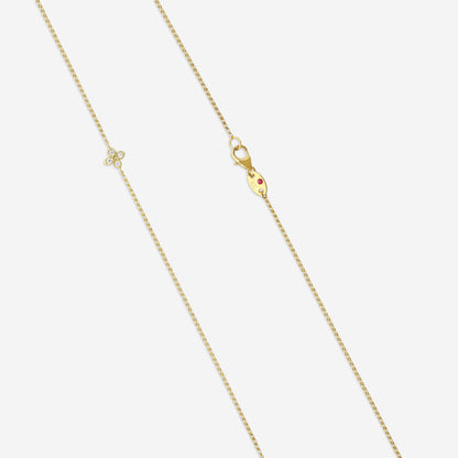 Roberto Coin Venetian Princess 18K Yellow Gold Diamond Station Necklace 24'' 7773318AY23X