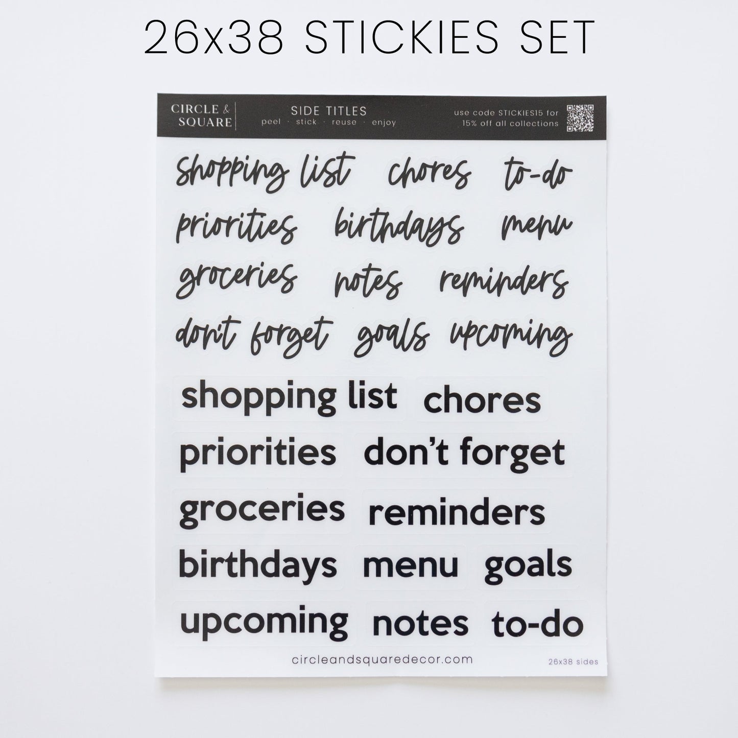 Ever Changing Acrylic Calendar | Minimalist Horizontal