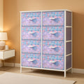 Fabric Dresser With Eight Drawers Storage Organizer