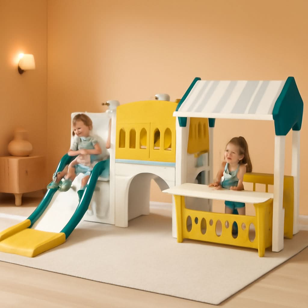 Nine In One Toddler Sliding Playground OutdoorPlayset
