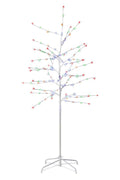 5ft Tree Light Bulb, lead wire 3m, UL IP44 transformer, white branch - Multicolor