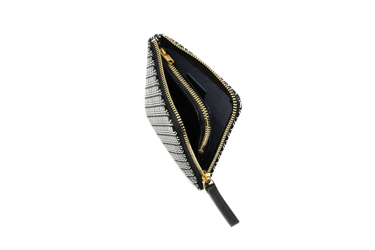 Zipped Coin Purse (Large)  -  White Frame