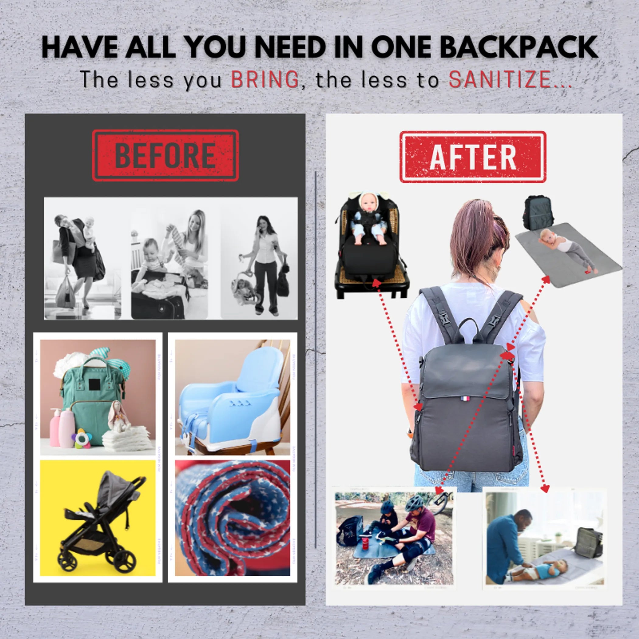 GillyGro Classic Parent Backpack