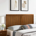 Mid-Century Walnut King Headboard With Contemporary Design