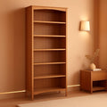 Shaker Style 6 Shelf Bookcase Solid Wood 72 Inch Tall