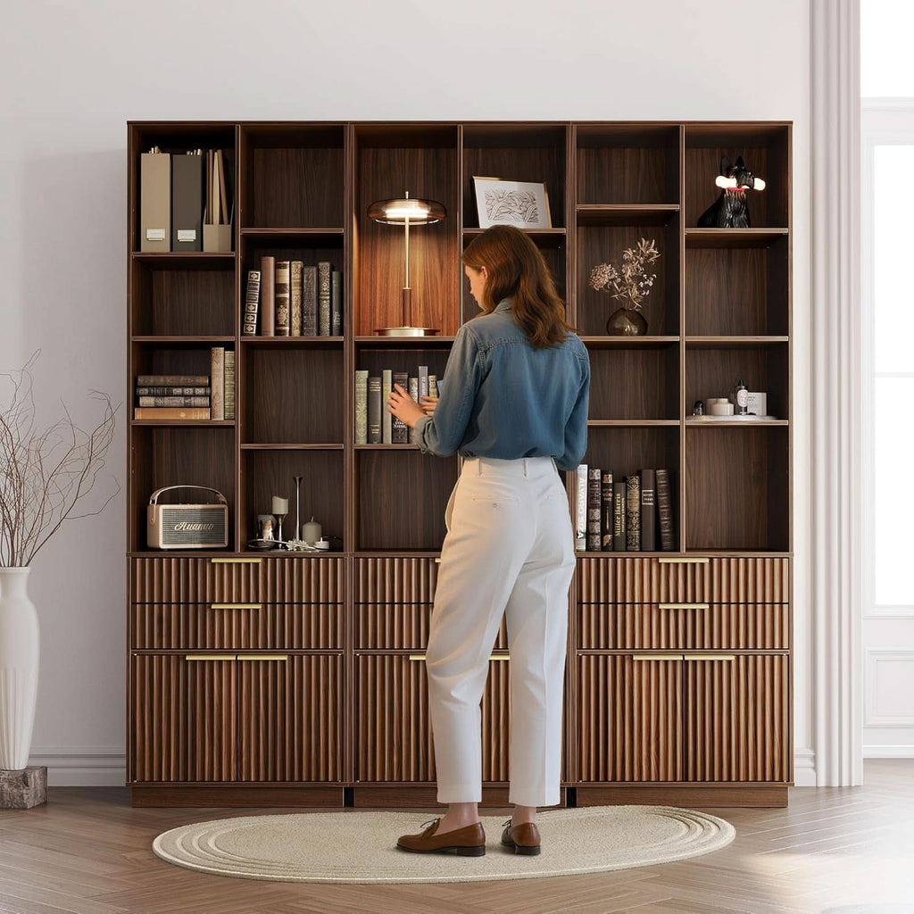 Electric Height Adjustable Desk 48 Inches Bookcase