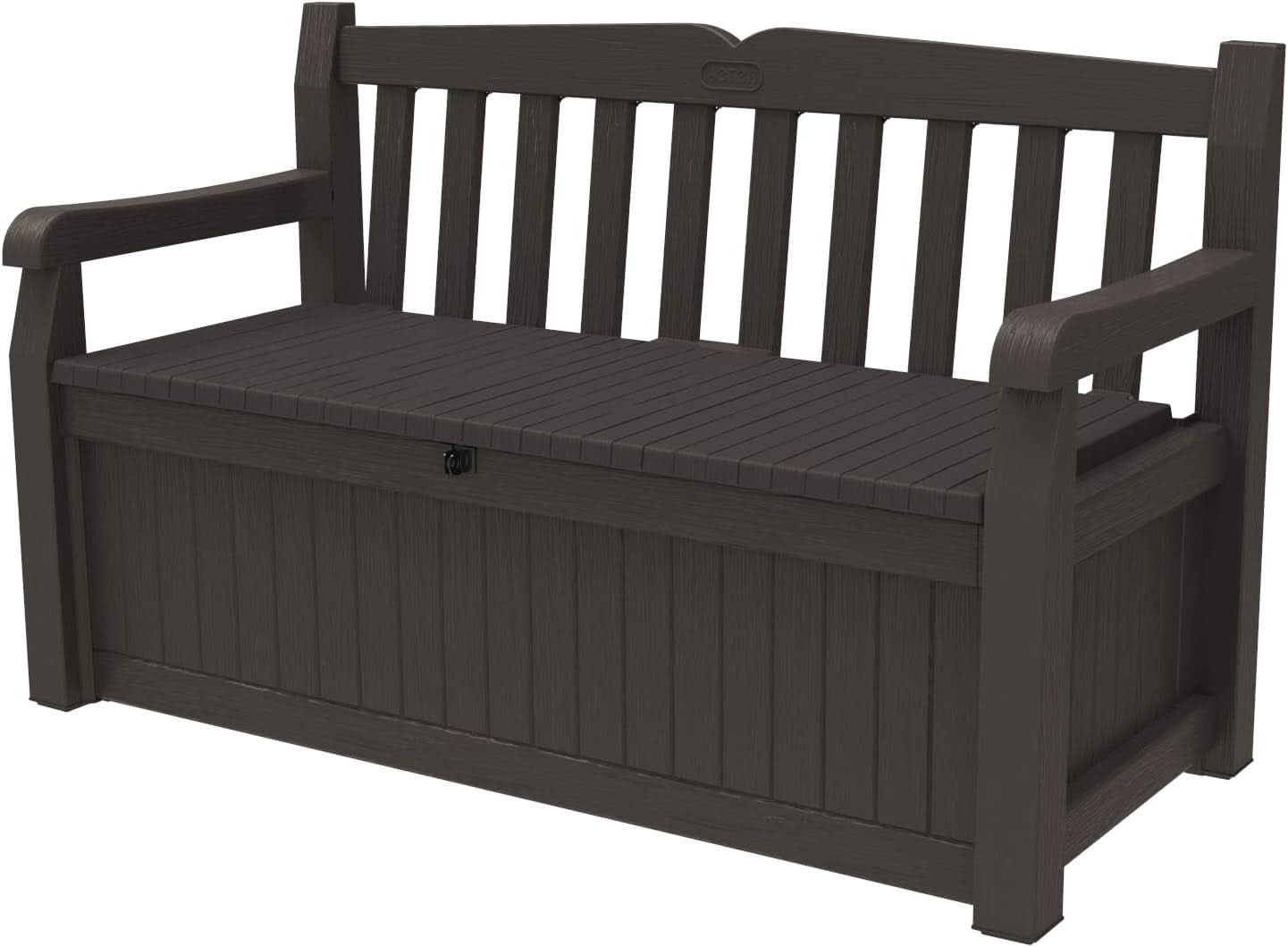 70 Gallon Outdoor Storage Bench Box for Garden Tools