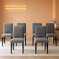 Set of 6 Mid Century Modern Upholstered Dining Chairs
