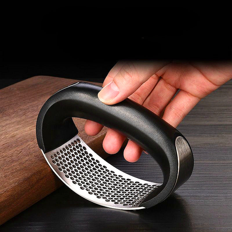 Stainless Steel Garlic Press Crusher