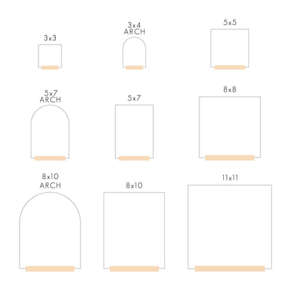 Clear Acrylic Kitchen Conversion Chart