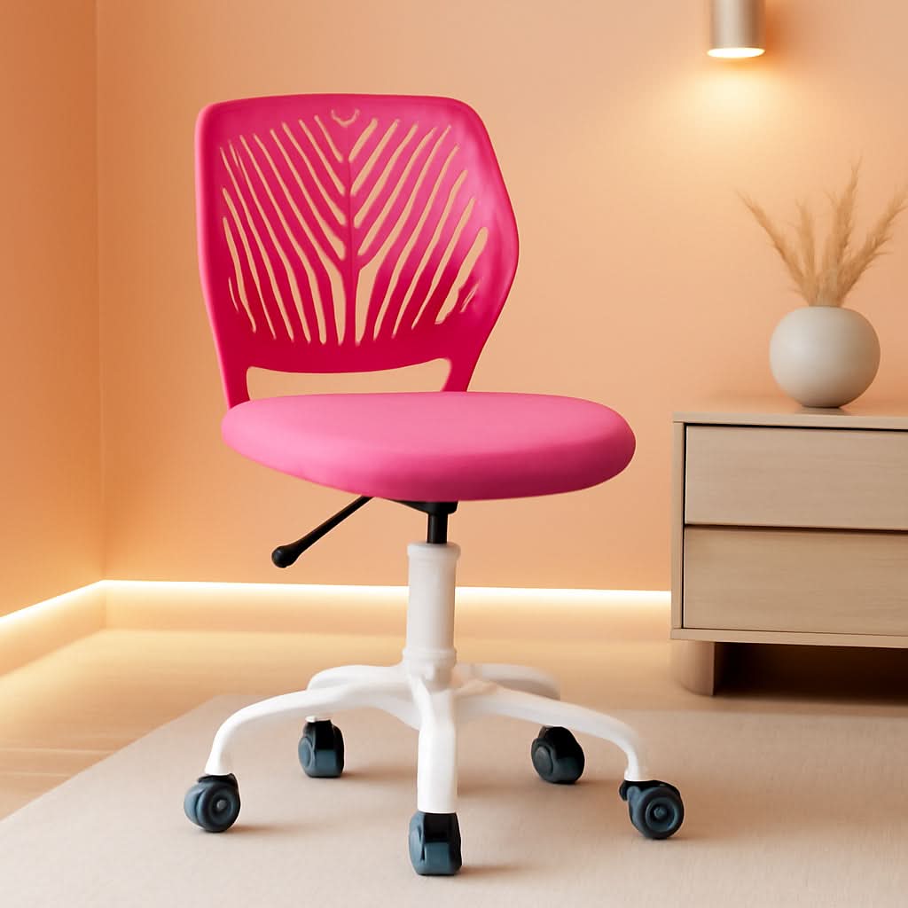 Kids Desk Chair Adjustable Height With Lumbar Support Rose