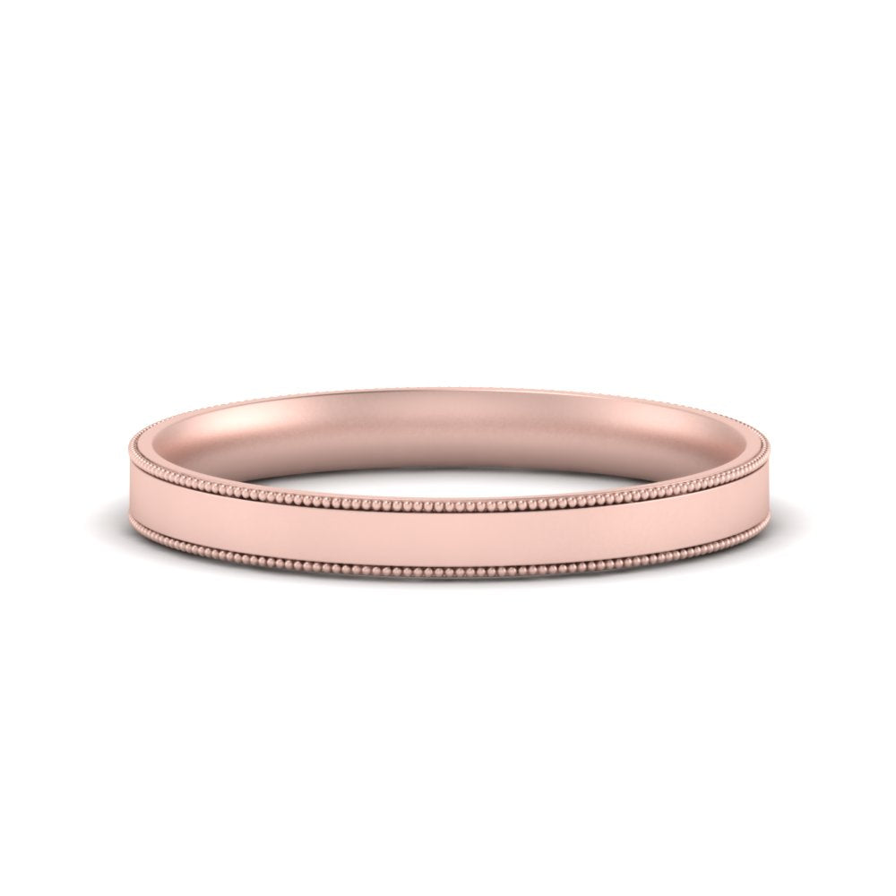 4 mm Stepped Edge Comfort Fit Flat Mens Band