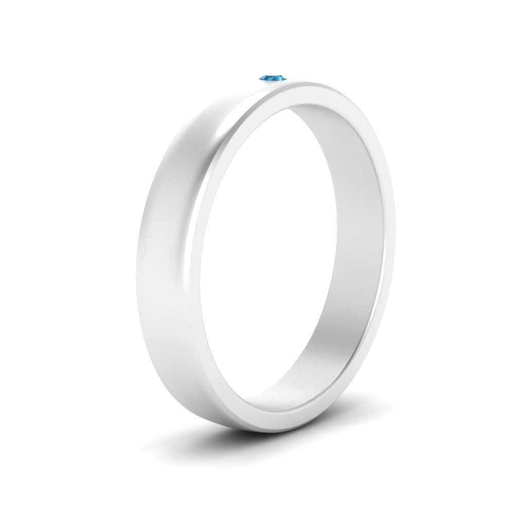 Round Diamond Classic Mens Band