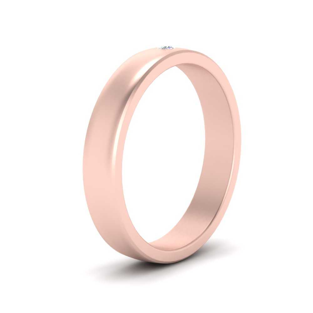 Round Diamond Classic Mens Band