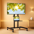 Rolling TV Stand Height Adjustable 32 To 83 Inch Screens