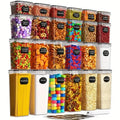 48-Piece Set: Food Storage Container Set, Fresh-Keeping and Easy-to-Secure Lids