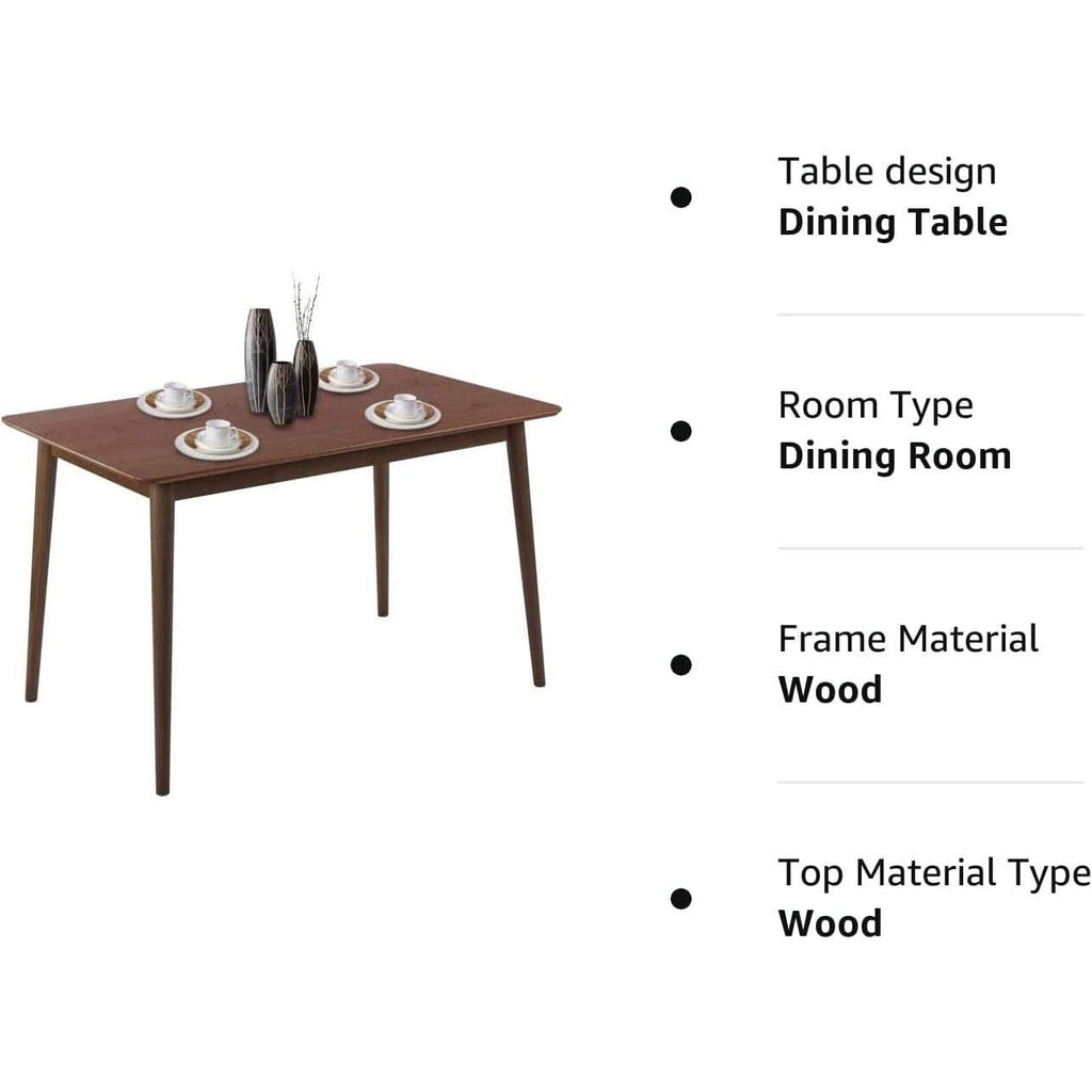47 Inch Dining Table Natural Finish for Small Spaces