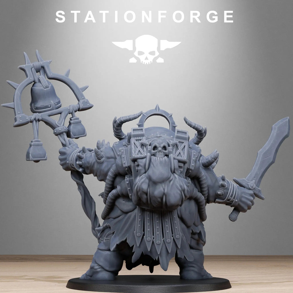 Corrupted Lord of the Filth by Station Forge 28/32mm Scale Miniature, 73mm tall, Great Unclean One Proxy