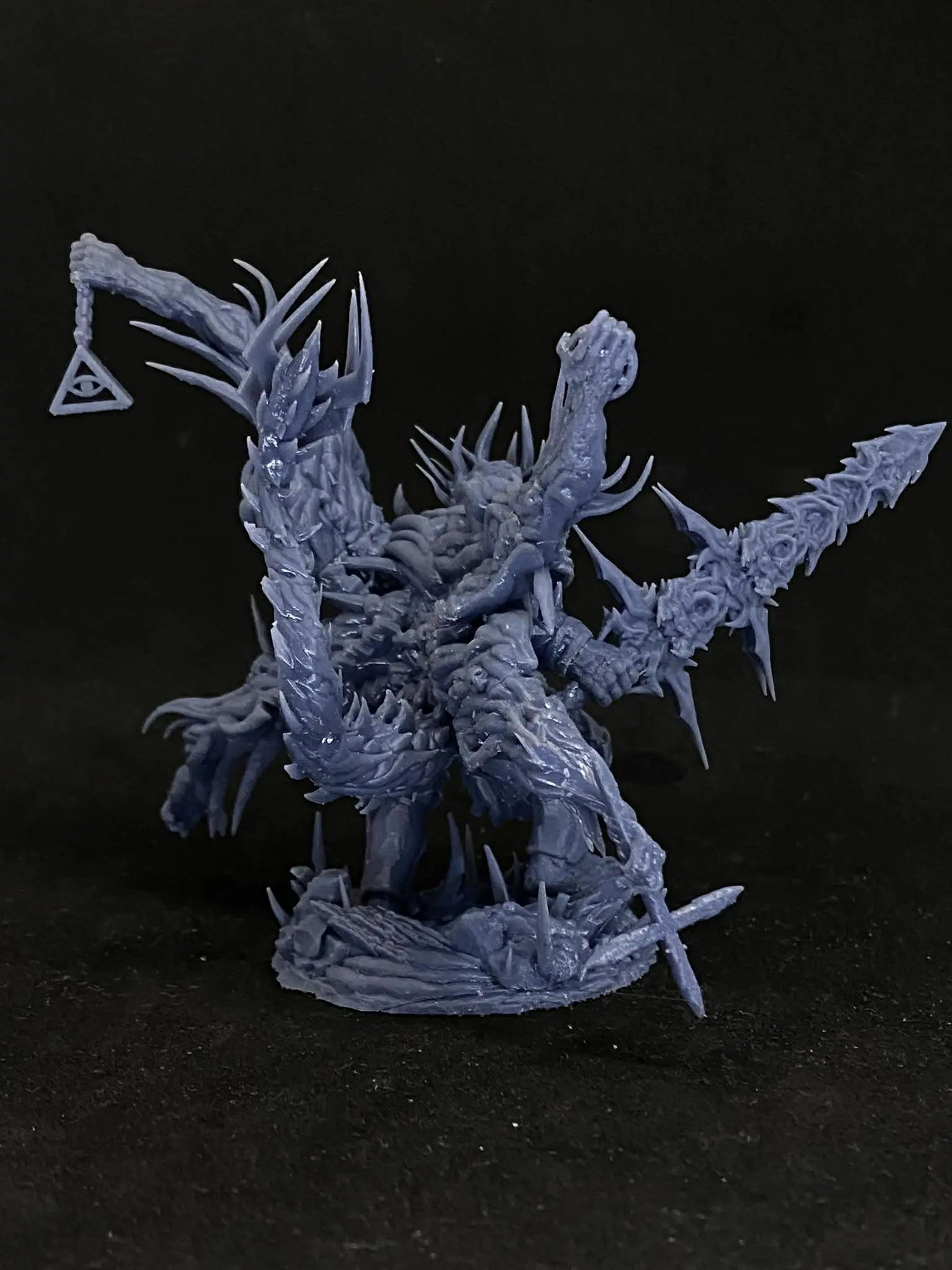 Mangkanur Praetor of Immorality - 100mm Resin Printed Grimdark Mini by Papsikels
