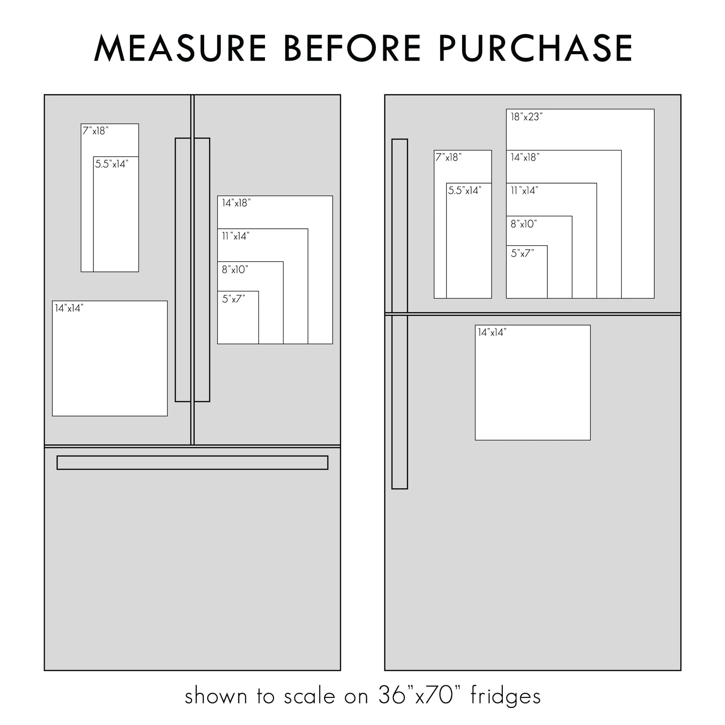 Frosted Acrylic Magnetic Kitchen Conversion Chart