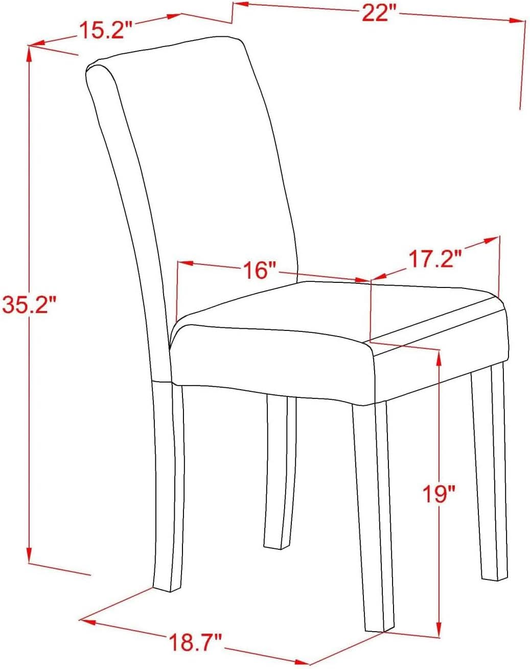 Light Beige Linen Upholstered Dining Chairs Set Of 2