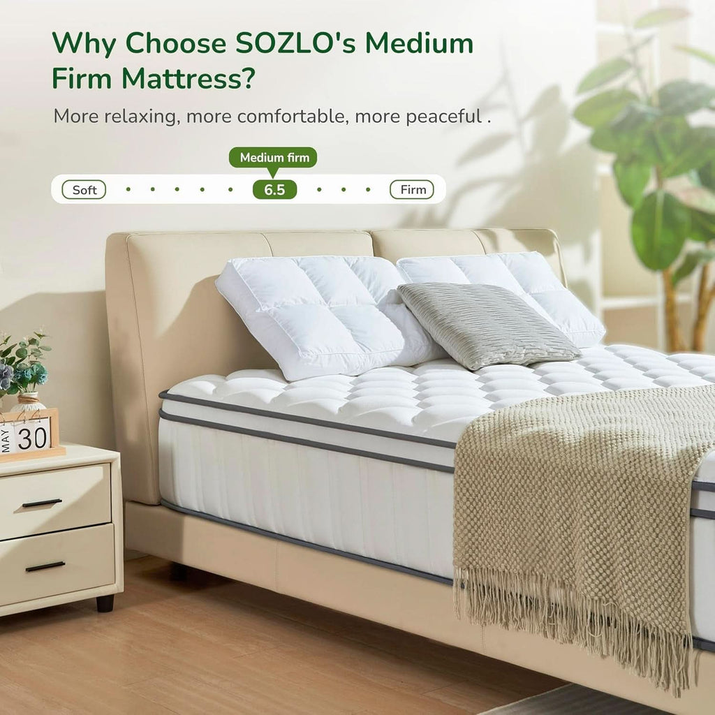 Full Size Cooling Gel Memory Foam Mattress Pocket Springs