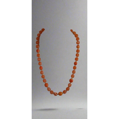 Vintage Orange Bead Necklace