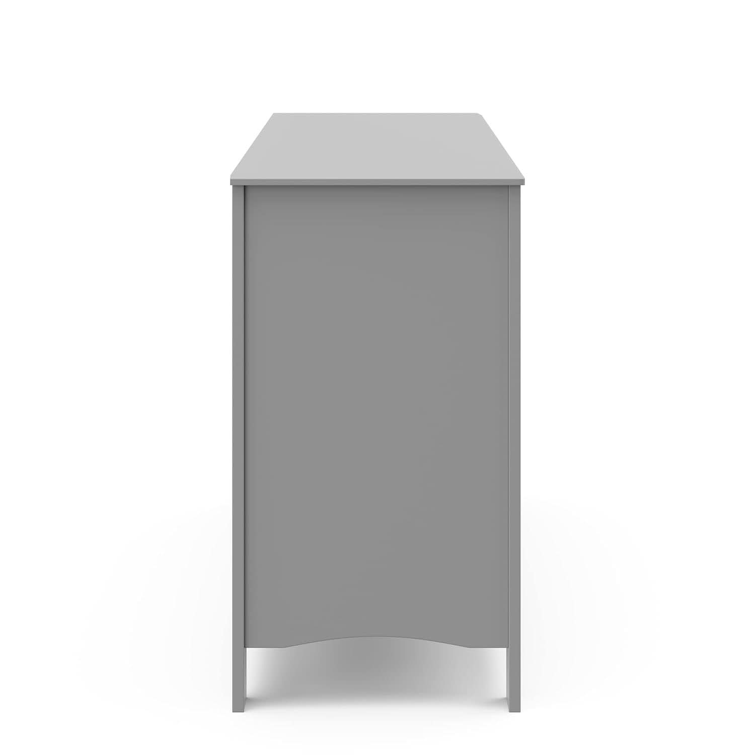 Pebble Gray 6 Drawer Double Dresser For Nursery And Kids