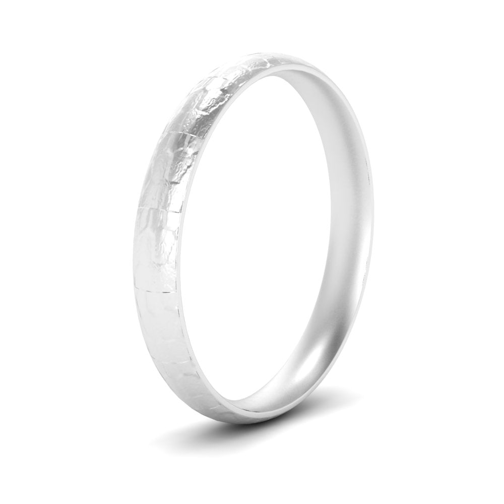 5 Mm Lightweight Rock Texture Mens Wedding Band