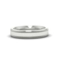 5 mm Mens Band Double Milgrain