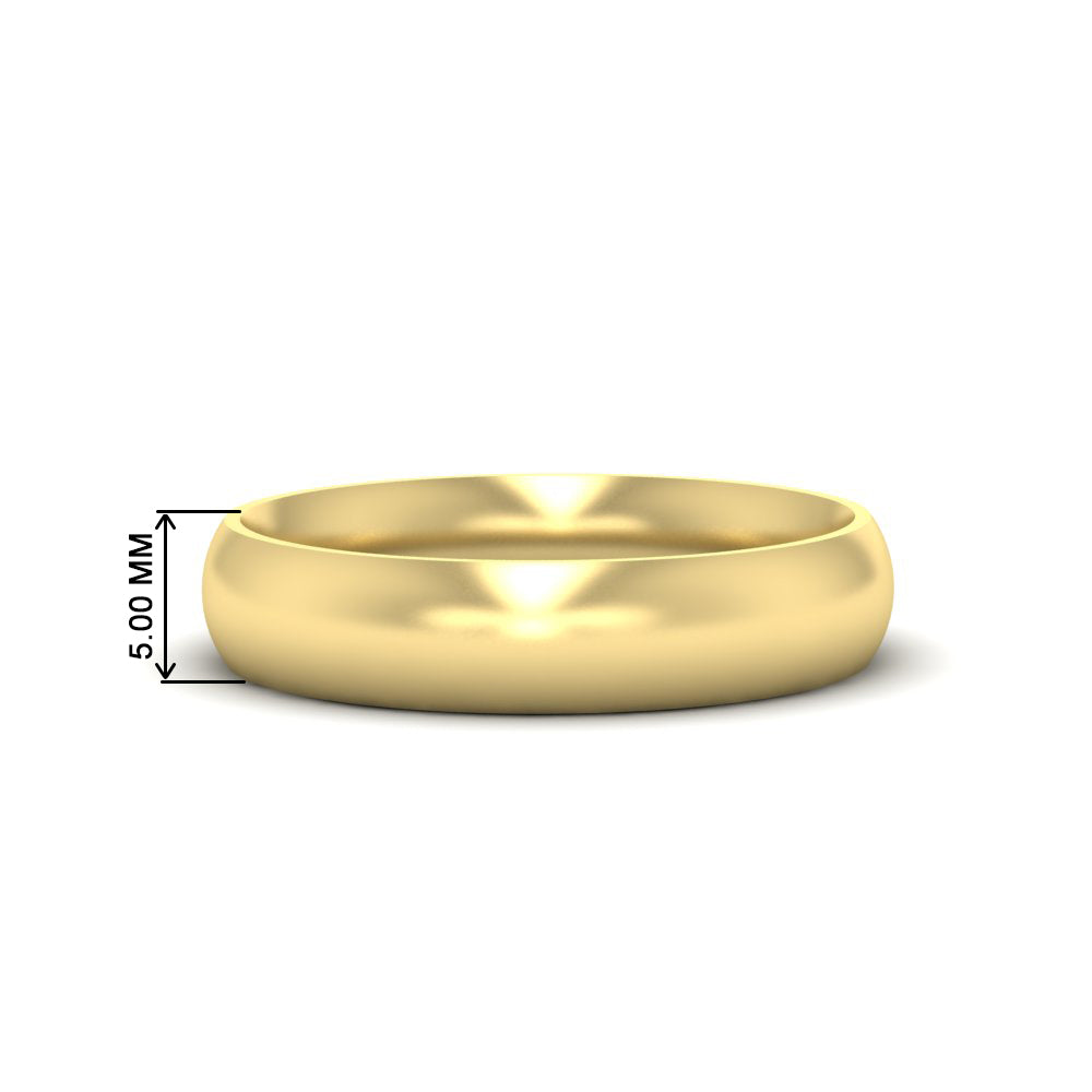 Minimalist 4mm Mens Wedding Band