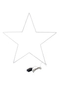 Lighted Star Frame Decorative Ambient Lighting 120 LED Warm White Fairy Lights Large Metal Frame