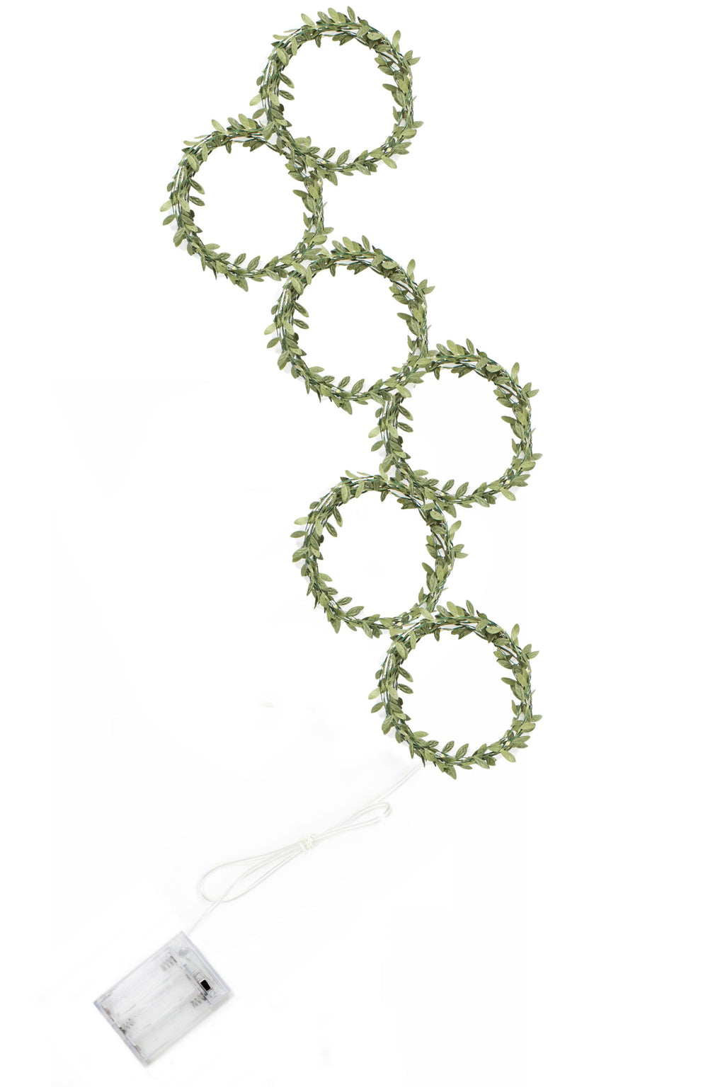 Green Leaf Vine Fairy Light Curtain 96 LED