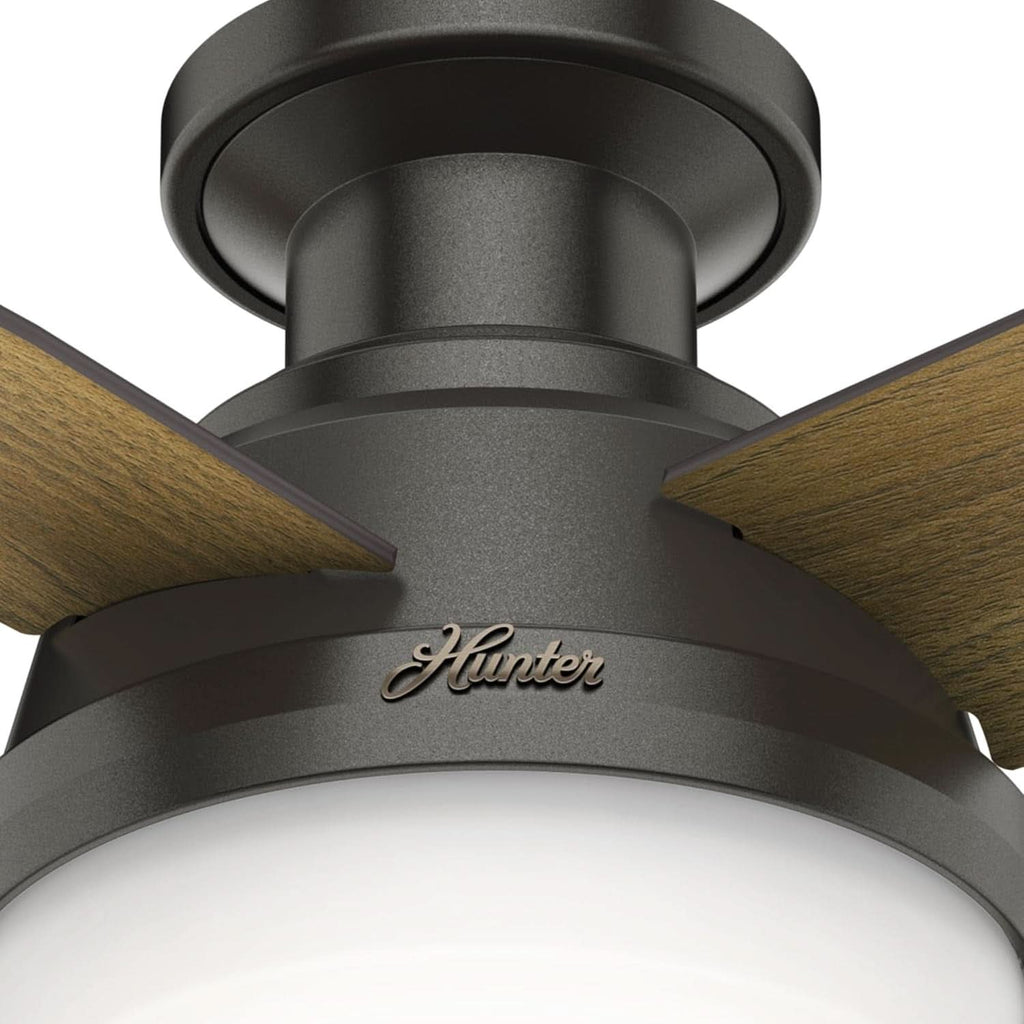 44 Inch Bronze Low Profile Ceiling Fan With LED Lights