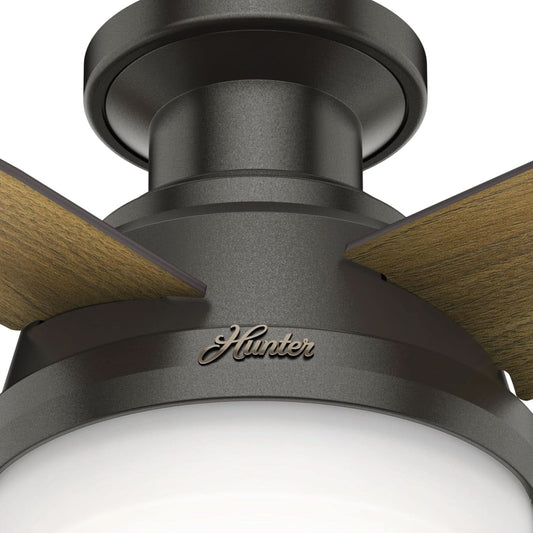 44 Inch Bronze Low Profile Ceiling Fan With LED Lights