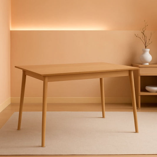 Farmhouse Dining Table For Two To Six With Easy Assembly