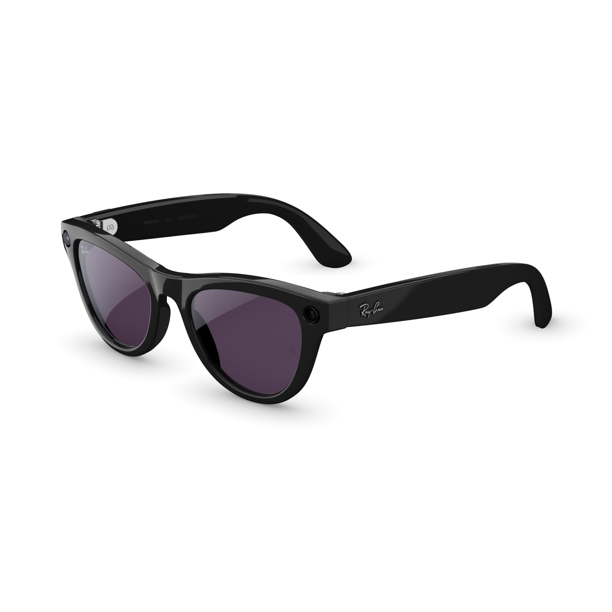 Ray-Ban Meta Skyler (Gen 2) with Meta AI, photo and video capture, longer battery life - Shiny Transparent Peach, Transitions® Brown Lenses