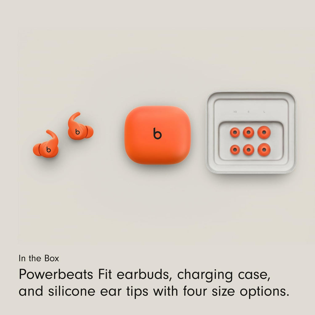 Beats Powerbeats Fit - Wireless Noise Cancelling Workout Earbuds with Secure-Fit Wingtips, Up to 30-Hour Battery Life, Sweat & Water Resistant, Apple & Android Compatible - Gravel Gray