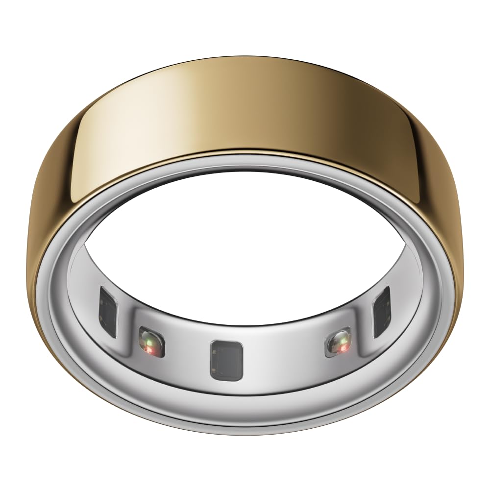 Oura Ring 4 - Ceramic Petal - Size 8 - Sleep, Activity, Women’s Health, AI Advisor, Up to 8 Days of Battery Life, Size Before You Buy, Android & iOS Compatible