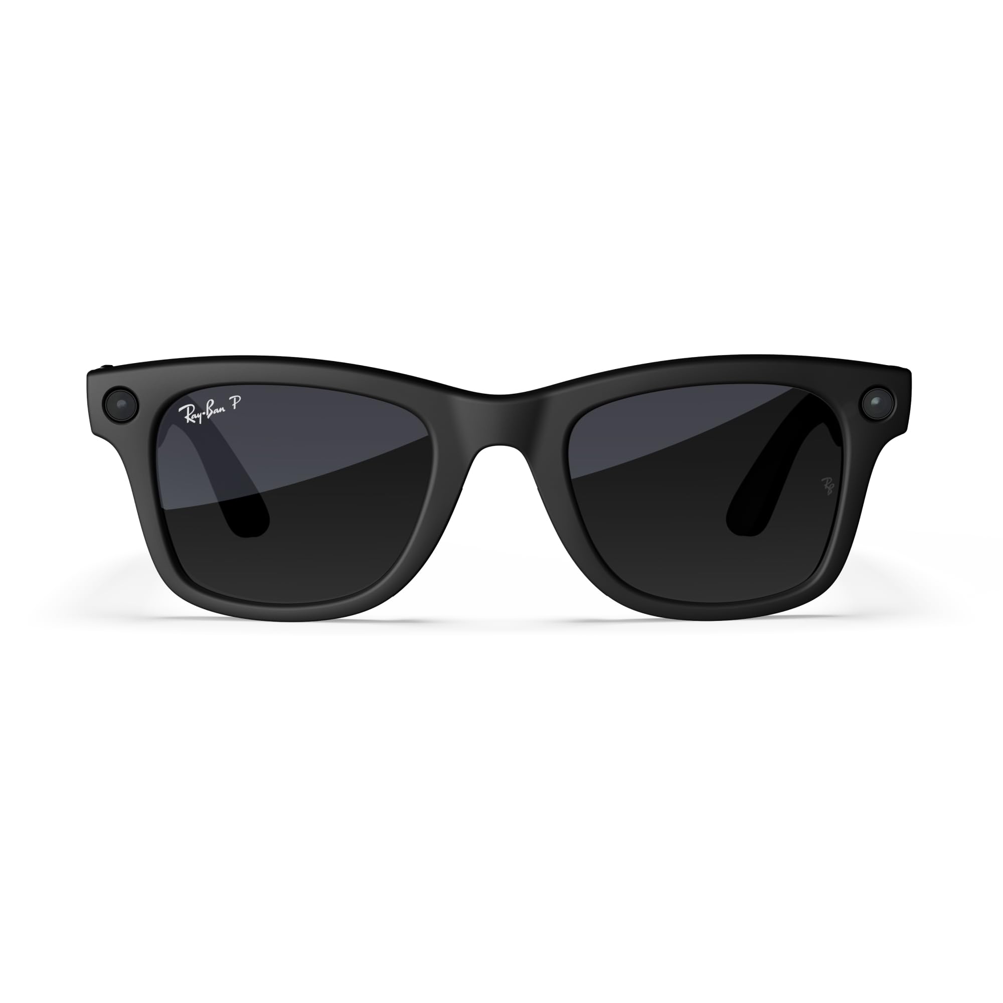 Ray-Ban Meta (Gen 1), Wayfarer, Shiny Black | Smart AI Glasses for Men, Women — 12 MP Ultra-Wide Camera, Open-Ear Speakers for Audio, Video Recording and Bluetooth — Green Lenses — Wearable Technology