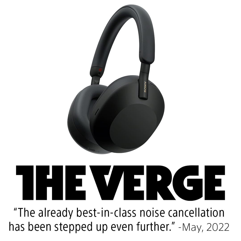 Sony WH-1000XM5 Premium Noise Canceling Headphones, Auto NC Optimizer, 30-Hour Battery, Alexa Voice Control, Silver
