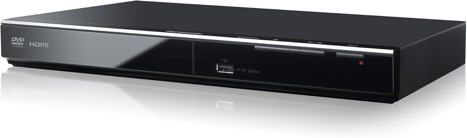 Panasonic DVD Player with Dolby Digital Sound, 1080p HD Upscaling for DVDs, HDMI and USB Connections - DVD-S700 (Black)