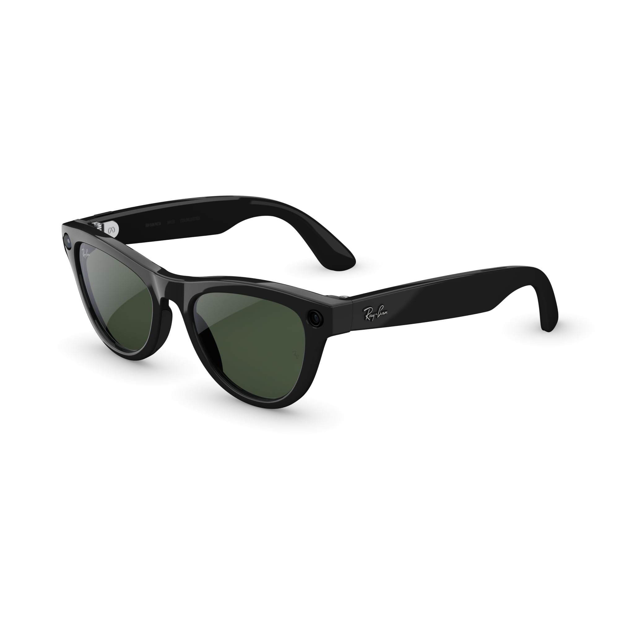 Ray-Ban Meta Skyler (Gen 2) with Meta AI, photo and video capture, longer battery life - Shiny Transparent Peach, Transitions® Brown Lenses