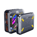 Magnetic Phone Cooler with Battery,Rechargeable Wireless Cooling Fan for iPhone/iPad,Phone Cooling Case Radiator Heatsink with RGB LED for iPhone MagSafe Series/Samsung/Android
