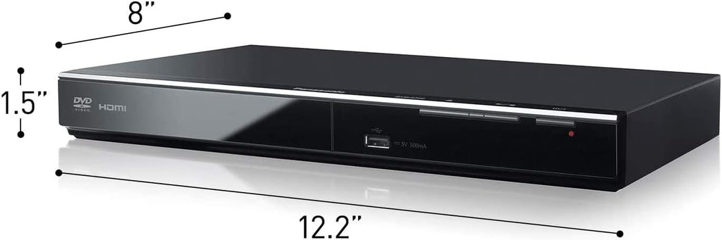 Panasonic DVD Player with Dolby Digital Sound, 1080p HD Upscaling for DVDs, HDMI and USB Connections - DVD-S700 (Black)