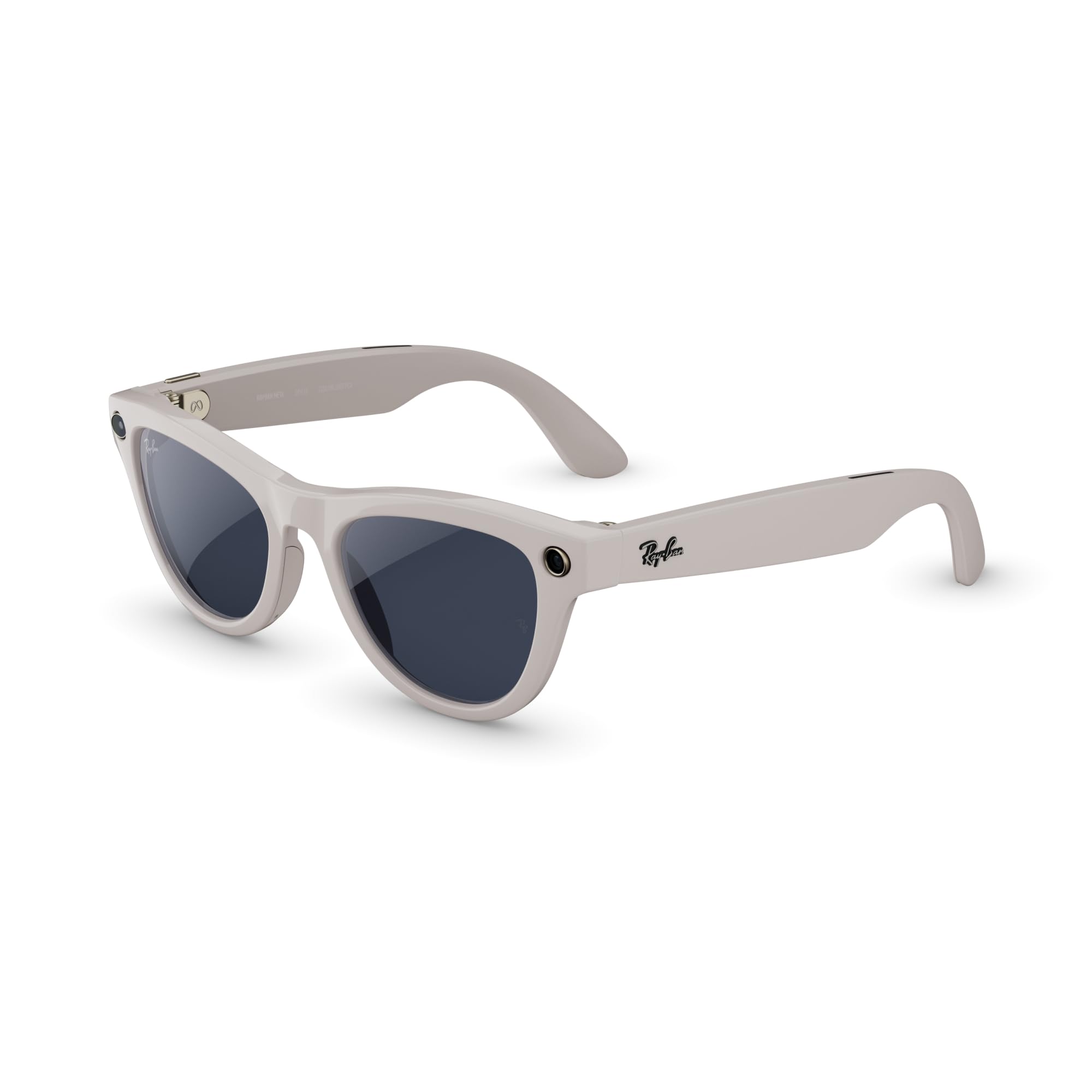 Ray-Ban Meta Skyler (Gen 2) with Meta AI, photo and video capture, longer battery life - Shiny Transparent Peach, Transitions® Brown Lenses