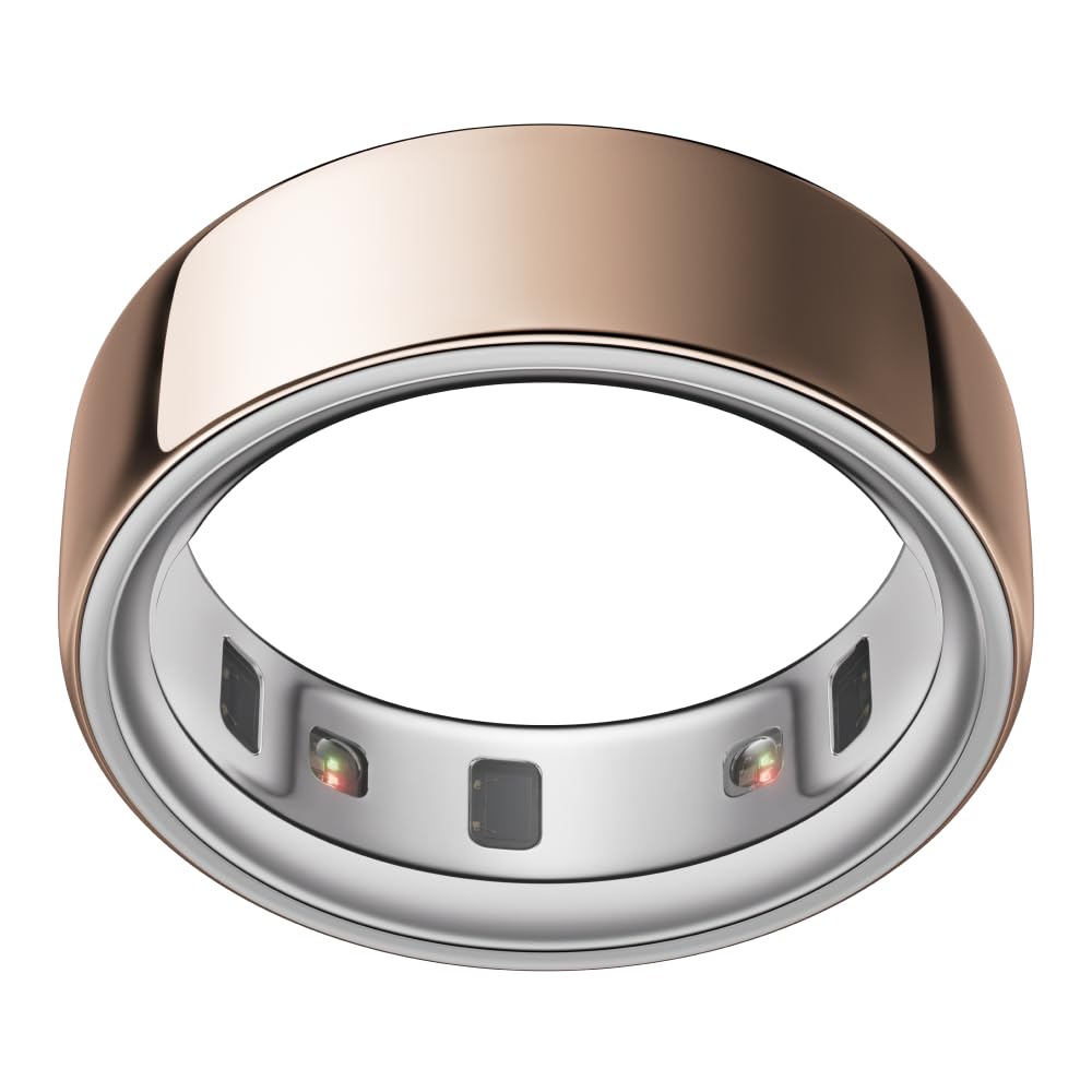 Oura Ring 4 - Ceramic Petal - Size 8 - Sleep, Activity, Women’s Health, AI Advisor, Up to 8 Days of Battery Life, Size Before You Buy, Android & iOS Compatible