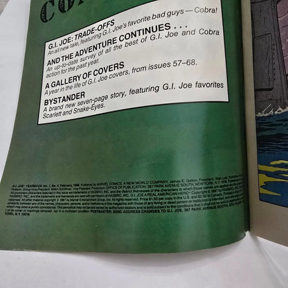 G.I. Joe Yearbook #4 (1988) Marvel Comics Snake Eyes Scarlett